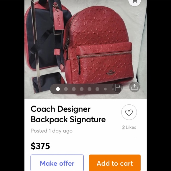 Embossed Charlie backpack set - Picture 11 of 12